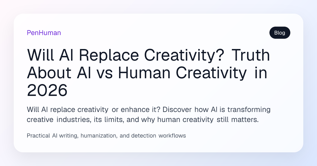 Will AI Replace Creativity? Truth About AI vs Human Creativity in 2026 ...
